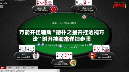 万能开挂辅助“德扑之星开挂透视方法”附开挂脚本详细步骤-第2张图片