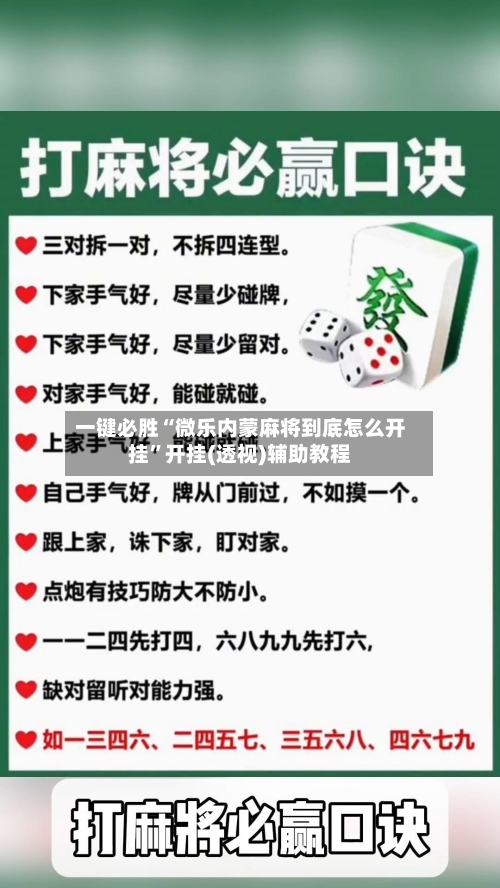 一键必胜“微乐内蒙麻将到底怎么开挂”开挂(透视)辅助教程-第3张图片