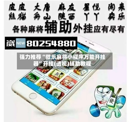 强力推荐“微乐麻将小程序万能开挂器	”开挂(透视)辅助教程-第2张图片