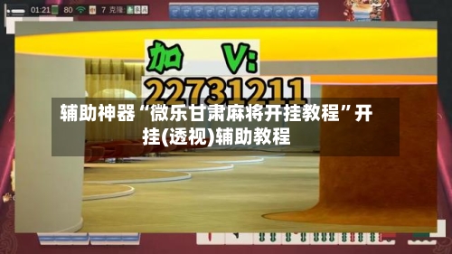 辅助神器“微乐甘肃麻将开挂教程”开挂(透视)辅助教程-第2张图片