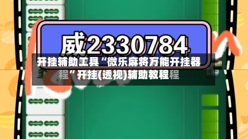 开挂辅助工具“微乐麻将万能开挂器	”开挂(透视)辅助教程-第3张图片