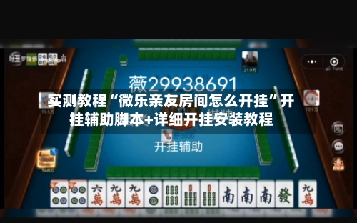 实测教程“微乐亲友房间怎么开挂	”开挂辅助脚本+详细开挂安装教程-第2张图片