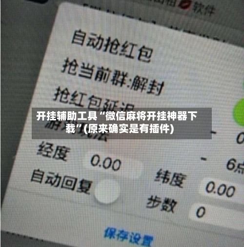 开挂辅助工具“微信麻将开挂神器下载”(原来确实是有插件)-第2张图片