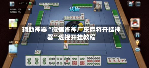 辅助神器“微信雀神广东麻将开挂神器	”透视开挂教程-第3张图片
